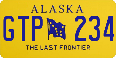 AK license plate GTP234