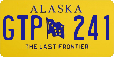 AK license plate GTP241