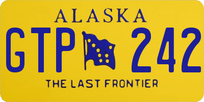 AK license plate GTP242