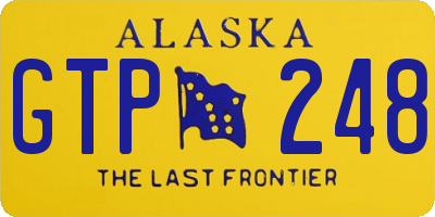 AK license plate GTP248