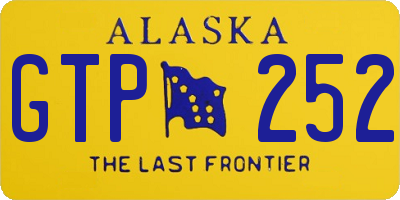 AK license plate GTP252