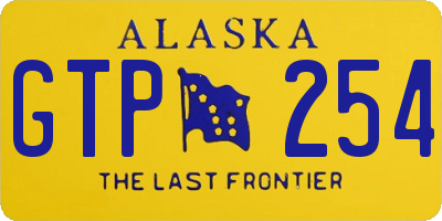 AK license plate GTP254