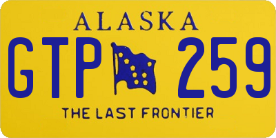 AK license plate GTP259