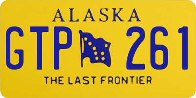 AK license plate GTP261
