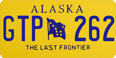 AK license plate GTP262