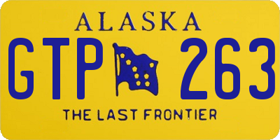AK license plate GTP263