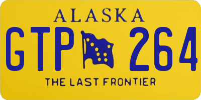 AK license plate GTP264