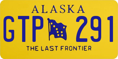 AK license plate GTP291