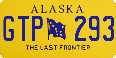AK license plate GTP293