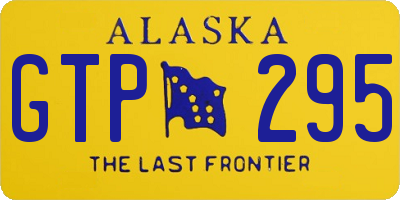 AK license plate GTP295