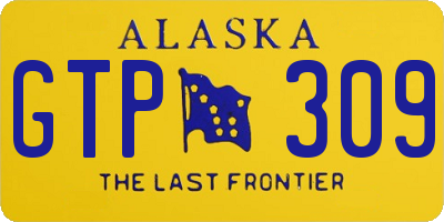 AK license plate GTP309