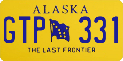 AK license plate GTP331