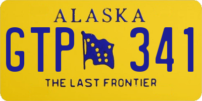 AK license plate GTP341
