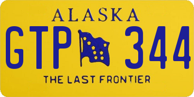 AK license plate GTP344