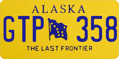 AK license plate GTP358