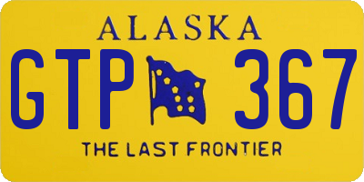 AK license plate GTP367