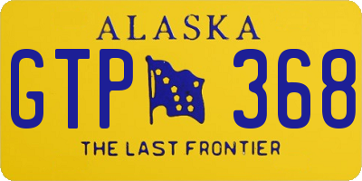 AK license plate GTP368