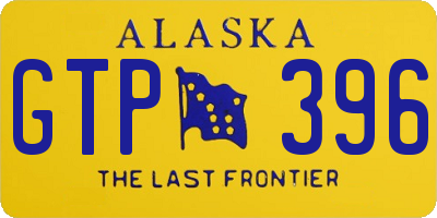 AK license plate GTP396