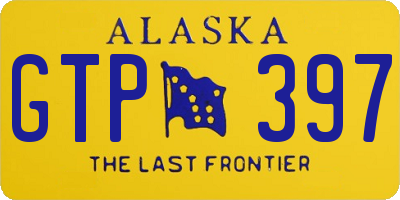 AK license plate GTP397