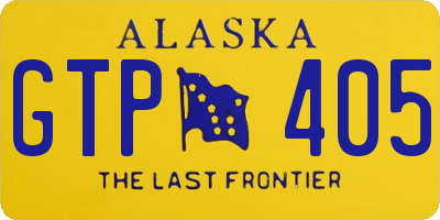 AK license plate GTP405