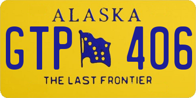 AK license plate GTP406