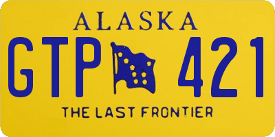 AK license plate GTP421