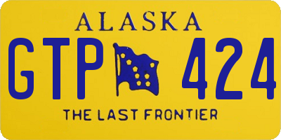 AK license plate GTP424