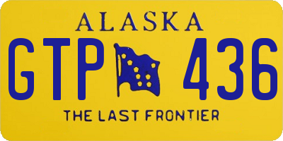 AK license plate GTP436