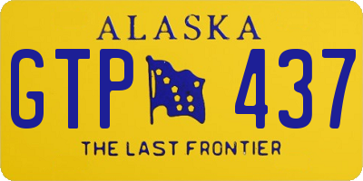 AK license plate GTP437