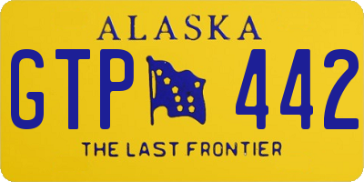 AK license plate GTP442