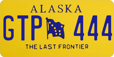 AK license plate GTP444