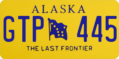 AK license plate GTP445