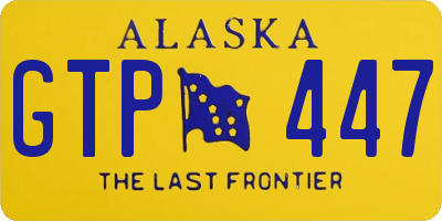 AK license plate GTP447