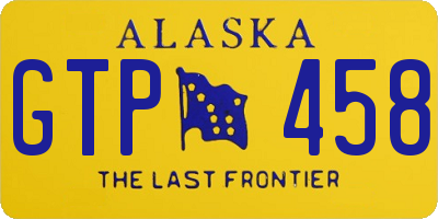 AK license plate GTP458