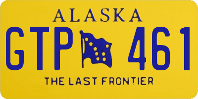 AK license plate GTP461