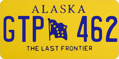 AK license plate GTP462