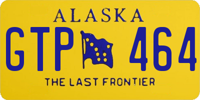 AK license plate GTP464