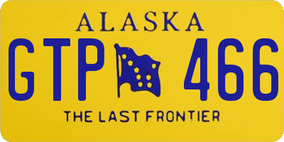 AK license plate GTP466