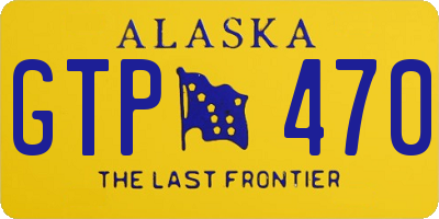 AK license plate GTP470