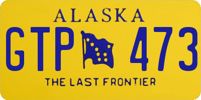 AK license plate GTP473