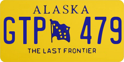 AK license plate GTP479