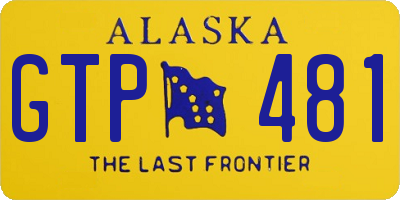 AK license plate GTP481
