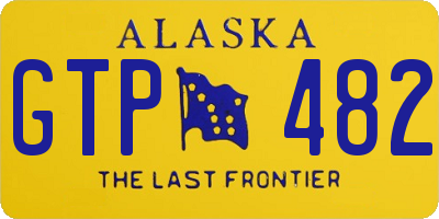 AK license plate GTP482