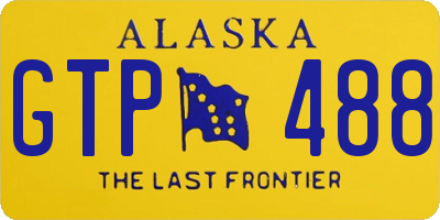 AK license plate GTP488