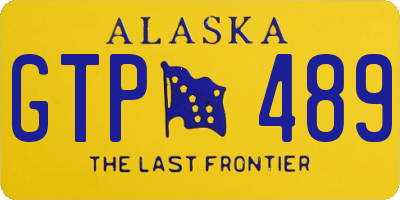 AK license plate GTP489