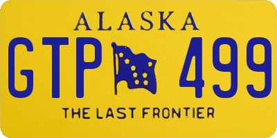 AK license plate GTP499