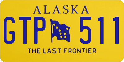 AK license plate GTP511