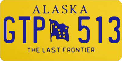 AK license plate GTP513