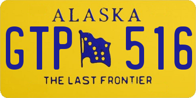 AK license plate GTP516