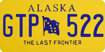 AK license plate GTP522